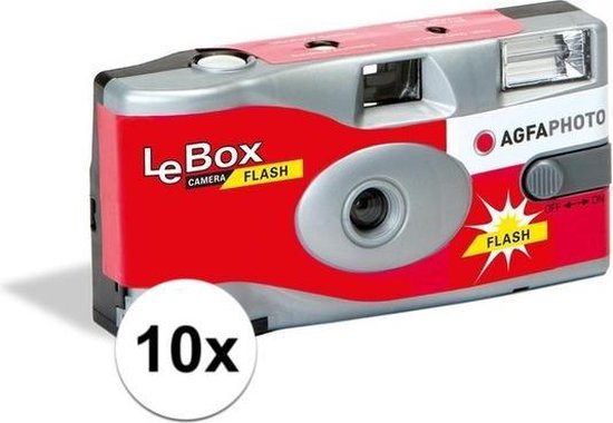10x Bruiloft/vrijgezellenfeest wegwerp camera 27 kleuren fotos met flits - Weggooi fototoestel/cameras
