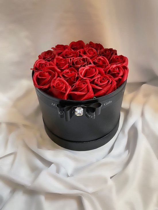 AG Luxurygifts rozen box - flower box - rozen - cadeau - valentijnsdag - soap roses - verassing - moederdag - liefde