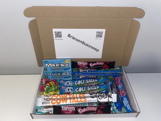 Amerikaans Snoep Pakket XL 400g – American Candy Box – Brievenbus Cadeau – Snoepbox met Amerikaanse Snoep – Brievenbussnoep - Snoepdoos