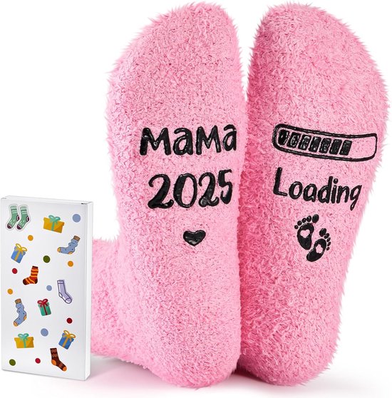 Antislip Sokken voor Zwangere Vrouwen met Grappige Zwangerschapsuitspraken - Perfecte Cadeaus voor Moeders in Aanloop naar 2025