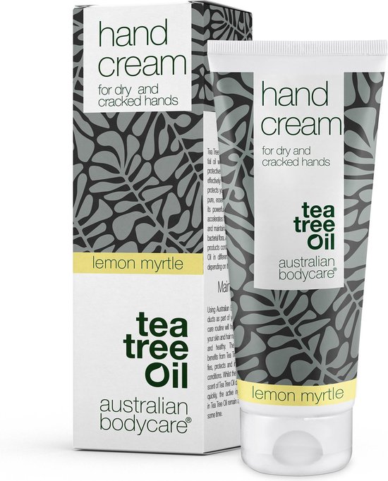 Australian Bodycare Hand Cream + Lemon 100 ml - Handcrème voor mannen & vrouwen met zeer droge handen - Vegan crème met Tea Tree Olie + Lemon Myrtle - Dringt snel in de huid, zonder deze vet te maken - Ondersteunt het herstellend vermogen van de huid