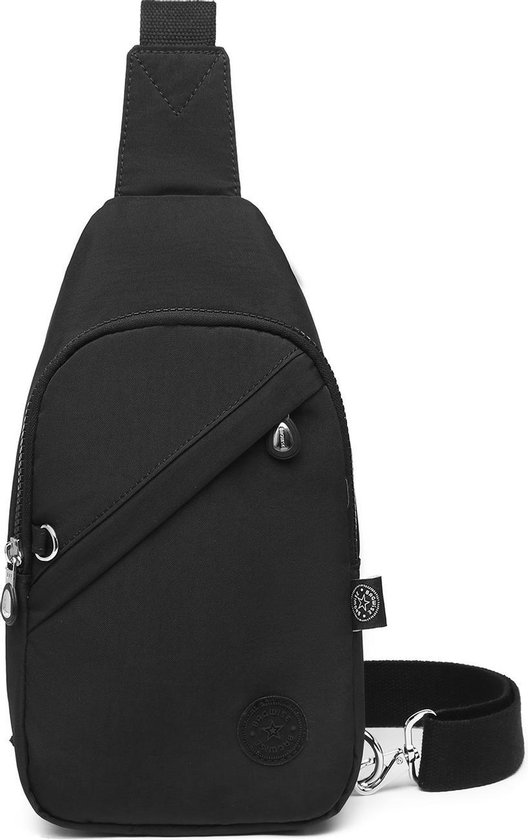 Bagwise® Crossbodytas - Sling Bag - Anti Diefstal - Dames - Heren - S - (1239) - Zwart