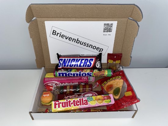 Beterschap brievenbussnoep - brievenbus cadeau beterschap - brievenbus snoep pakket box - snoepdoos - snoep cadeau - beterschap - past door de brievenbus - 250 gram