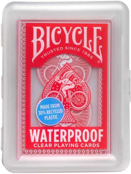Bicycle® Waterproof - Waterbestendige Plastiek Speelkaarten - Plastiek Opbergdoosje - Zomerspeelgoed