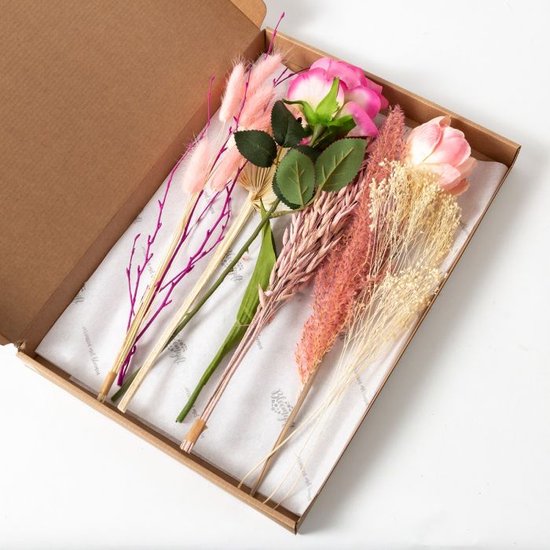 BloomKado | Zijdenbloemen | Brievenbus cadeau | Brievenbus Silk Blush