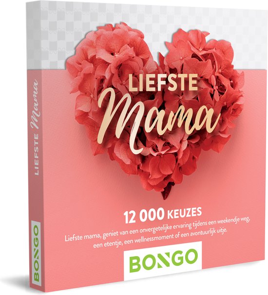 Bongo Bon - Liefste Mama Cadeaubon - Cadeaukaart cadeau voor man of vrouw | 12 000 charmeverblijven, heerlijke maaltijden, ontspanningsmomenten en sensationele belevenissen