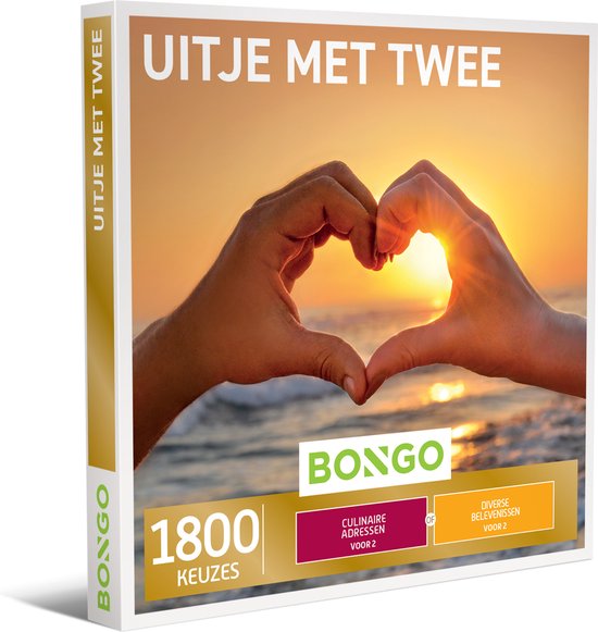 Bongo Bon - Uitje met Twee Cadeaubon - Cadeaukaart cadeau voor man of vrouw | 1800 activiteiten: eten, wellness, cultuur en meer