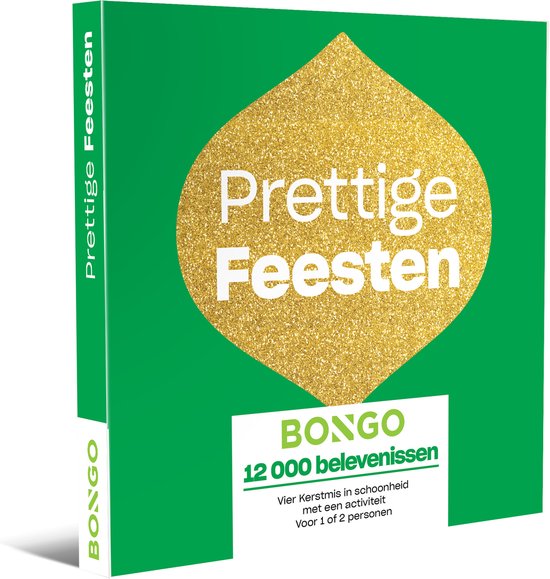 Bongo Bon - Prettige Feesten Cadeaubon - Cadeaukaart cadeau voor man of vrouw | 12 000 activiteiten: logeren, dineren, relaxen …