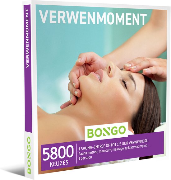 Bongo Bon - Verwenmoment Cadeaubon - Cadeaukaart cadeau voor man of vrouw | 5800 wellnessarrangementen: massage, manicure, kapperbezoek en meer