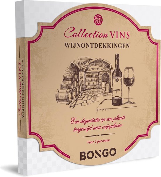Bongo Bon - Wijnontdekkingen Cadeaubon - Cadeaukaart cadeau voor man of vrouw | 60 adressen toegewijd aan wijn