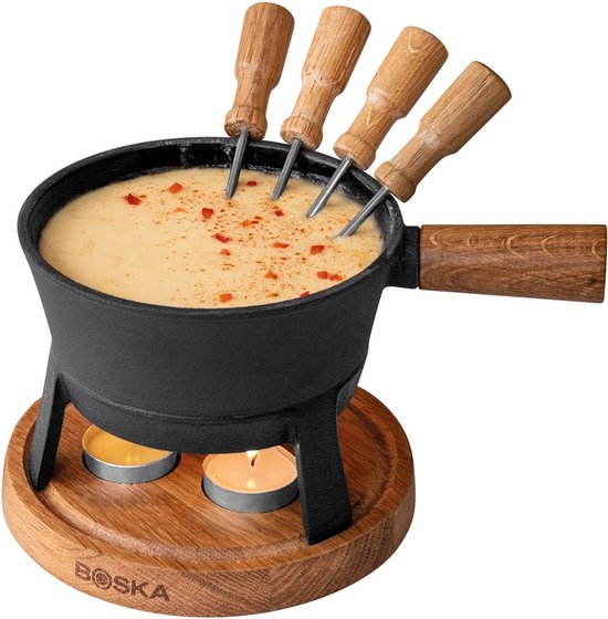 Boska Fondueset Pro S - Kaas fondue - voor 350 gram Kaas - 700 ml