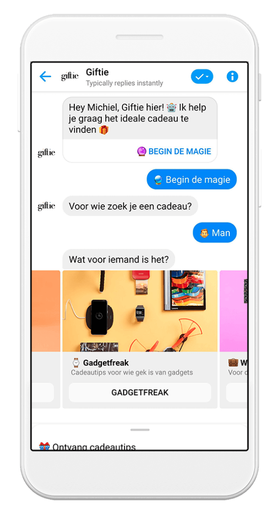 Cadeautips chatbot