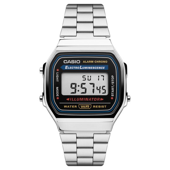 Casio Vintage Iconic A168WA-1YES Unisex Horloge 36,3 mm - Zilverkleurig
