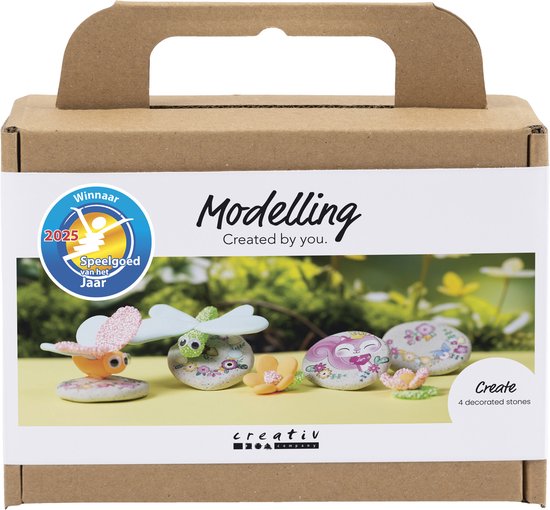 CC Hobbyset Boetseren Steen met Libelle