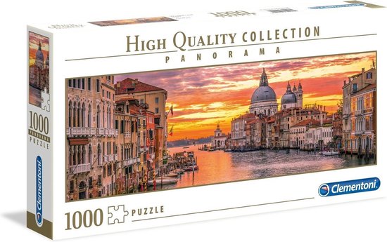 Clementoni High Quality Collection Panorama - The Grand Canal - Venice - Puzzel voor Volwassenen 1000 Stukjes
