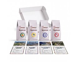 Coffee Courier - Proefpakket Koffiebonen - 4 Verschillende Single Origin Koffie - 4 x 250 g (1kg) - Vers Gebrand In België