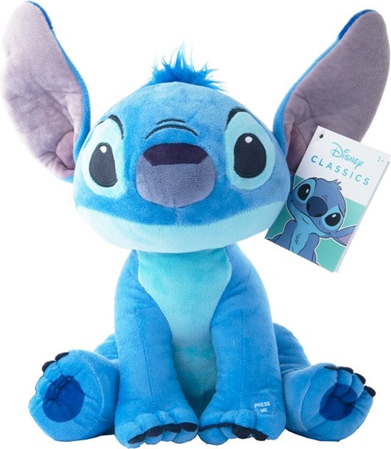 Disney - Stitch knuffel met geluid - 30 cm - Pluche - Lilo & Stitch knuffel - Disney Knuffel