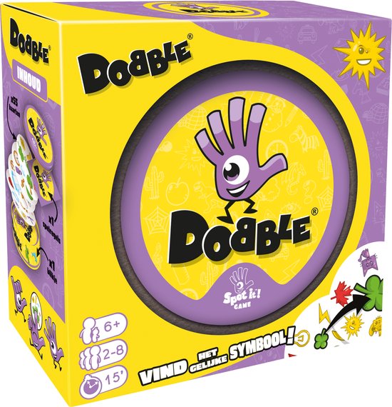 Dobble Classic – Nederlandstalig Kaartspel voor 2 tot 8 spelers - Leuk familiespel vanaf 6 jaar - Het razendsnelle zoekspel voor het hele gezin