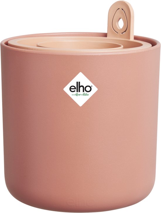 Elho Amazing Avocado Pot 12 - Kweekpot voor Binnen - 100% Gerecycled Plastic - Ø 12.0 x H 12.1 cm - Bruin/Toffee Terra