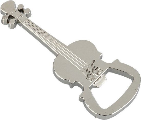 Fako Bijoux® - Flesopener - Gitaar - Zilverkleurig