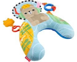 Fisher-Price Zintuiglijke Avonturen Buikligtrainer - voor pasgeborenen met bijtring en rammelaar