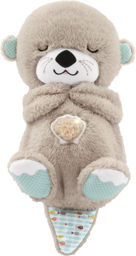 Fisher-Price Bedtijd Otter 30 cm - Baby speelgoed - 0 tot 6 maanden - Knuffel