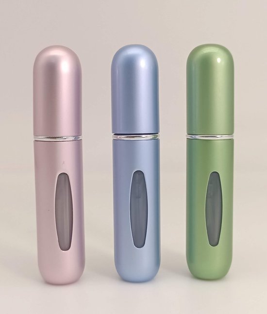 Fritzline© Navulbare Parfumflesjes Set van 3 - parfum flesje navulbaar - verstuiver flesjes leeg - reisflesje