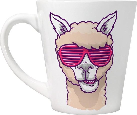 Grindstore Deze Llama heeft geen Drama Latte Mok nodig. (Wit)