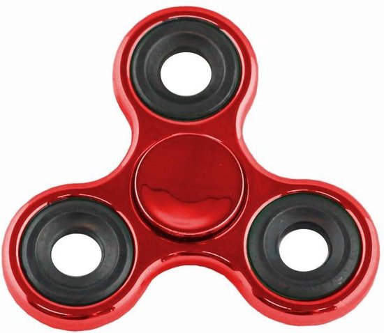 Hand Spinner Metalic Rood