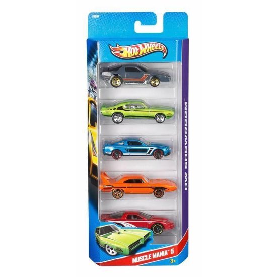 Hot Wheels - Speelgoed auto - Set 5 diverse speelgoedauto's