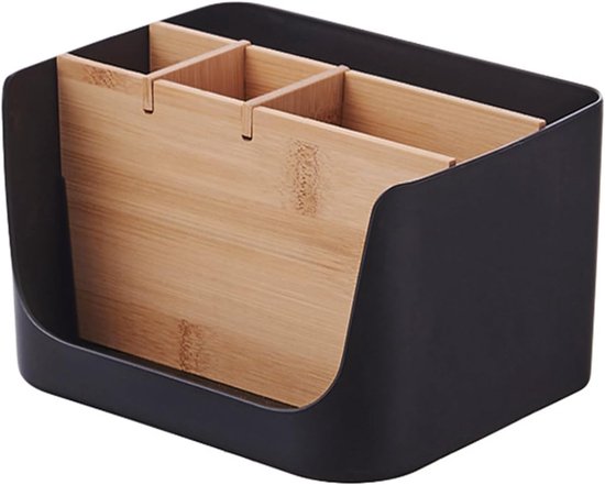 Houten bureau-organizer met 5 vakken voor kantoor en thuis