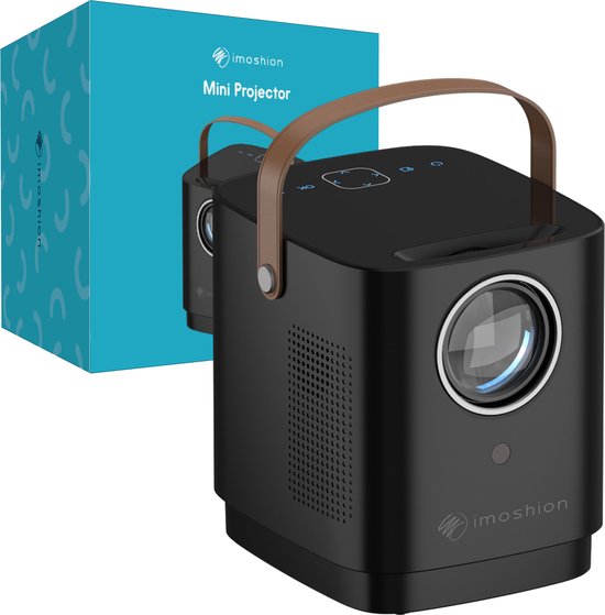 iMoshion Draagbare Beamer - Full HD Mini Beamer / Projector - Streamen met iOS & Android via WiFi - Zwart