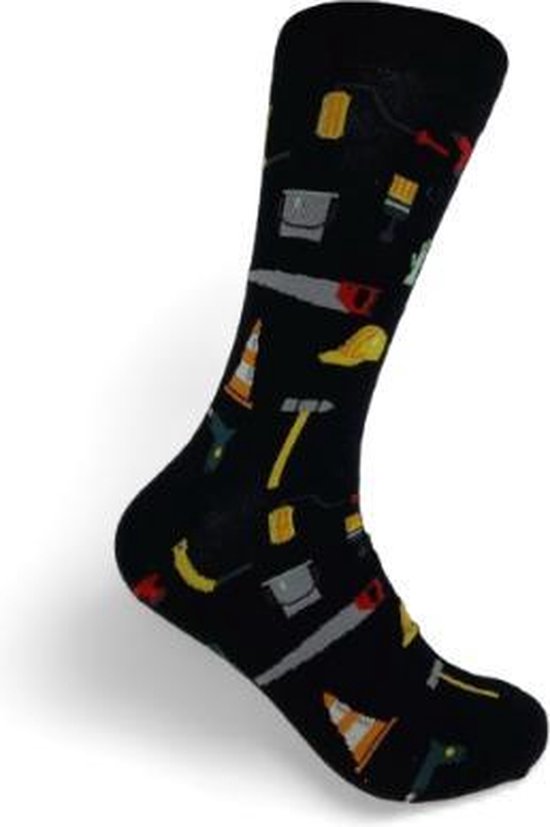 JustSockIt Klus sokken - Sokken - Leuke sokken - Bouwvak sokken - Bouwvak cadeau - Cadeau voor mannen - Bouwvakker sokken - Vaderdag cadeau