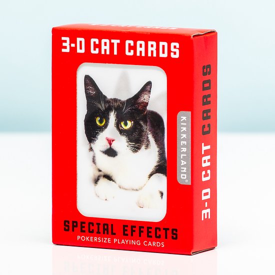 Kikkerland 3D Speelkaarten - Katten