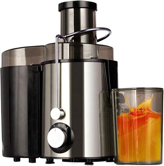 KitchenMasters Sapcentrifuge voor Groenten & Fruit - Juicer met Pulpcontainer - Grote Vulopening - 3 snelheden - 800 Watt
