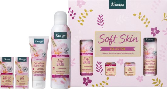 Kneipp Luxe Geschenkset - Soft Skin - Amandelbloesem - Cadeauverpakking - Giftset - Inhoud 200 ml + 75 ml + 2 x 20 ml