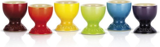 Le Creuset Set Van 6 Eierdopjes Regenboog Kleuren