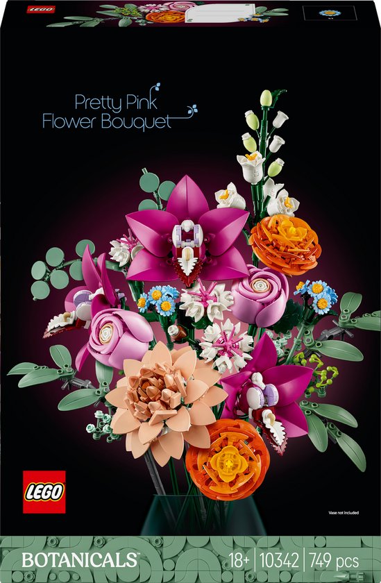LEGO Botanicals Roze boeket - Bloemen Decoratie - 10342