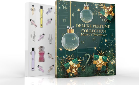 Luxe Adventskalender met 24 mini eau de parfum flesjes