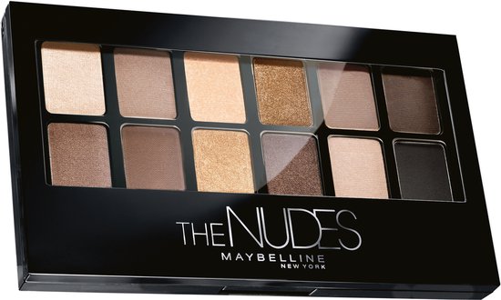 Maybelline New York - The Nudes Palette - Oogschaduw Palette met Nude Kleurige Oogschaduw - 12 Kleuren