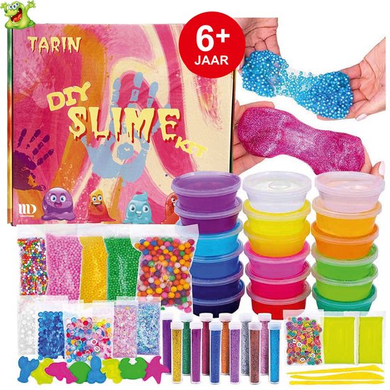 MD Creations ® - slijmset - slime - slime voor kinderen - kristalhelder slijm- Speelslijm - putty - fluffy slijm - slijm maken - slijm