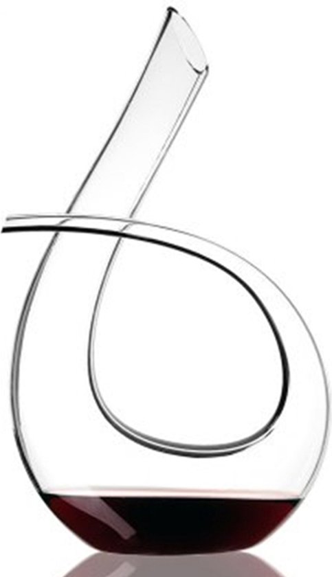 Minismus Decanteerkaraf - Luxe Karaf 1,5 L - Wijn Karaf - Wijn Accessoires - Sigma-Vorm - Kristal glas