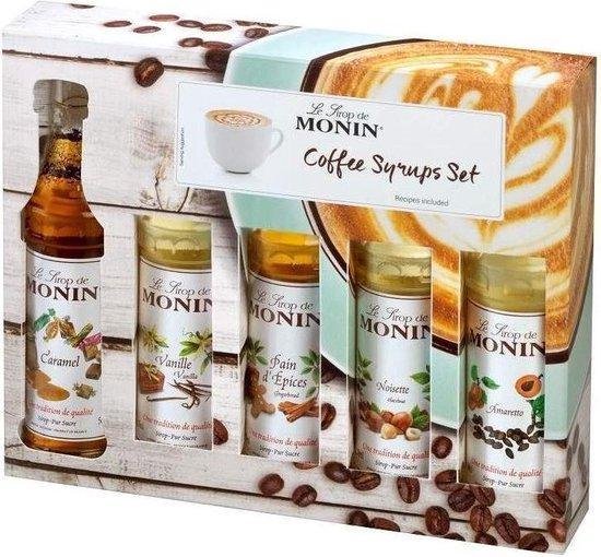 Monin Koffiesiropen geschenkset - 5 x 5 cl