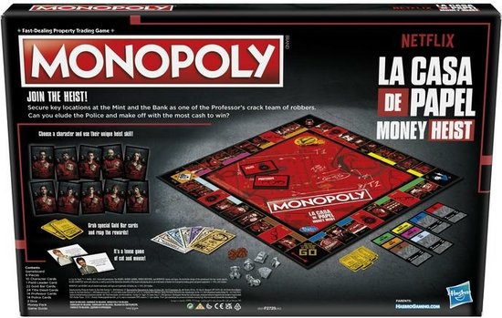 Monopoly La Casa De Papel - Engelstalig Bordspel