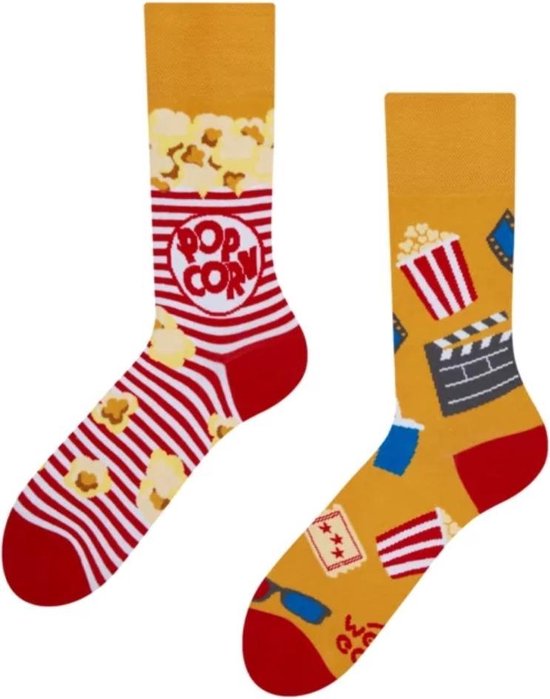Onfeet - missmatch - sokken - popcorn - ticket - katoen