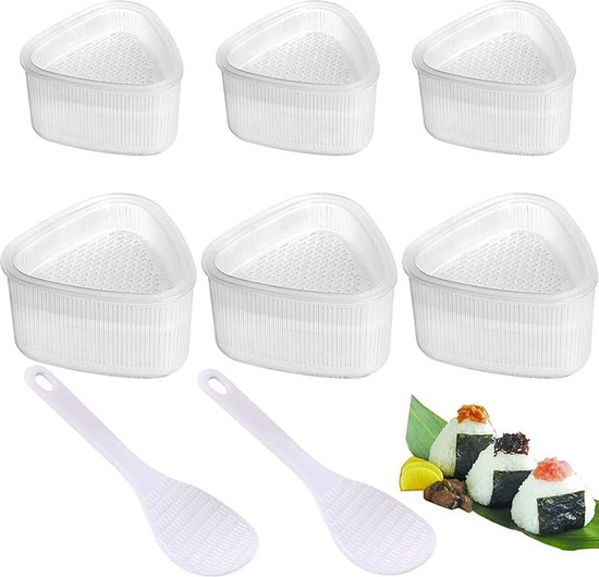 Onigiri Sushi-vormen, 8-delig, Onigiri-vorm, rijstbalvorm, bento sushi-vorm, Onigiri-set, voor restaurants sushi, Japanse keuken