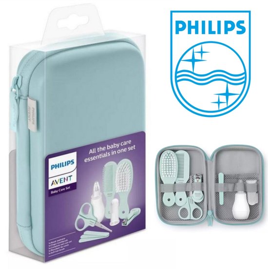 Philips Avent - Baby Verzorging Set - Mint - SCH401/00 - 11 delige - babyverzorgingsset - reizen - vakantie