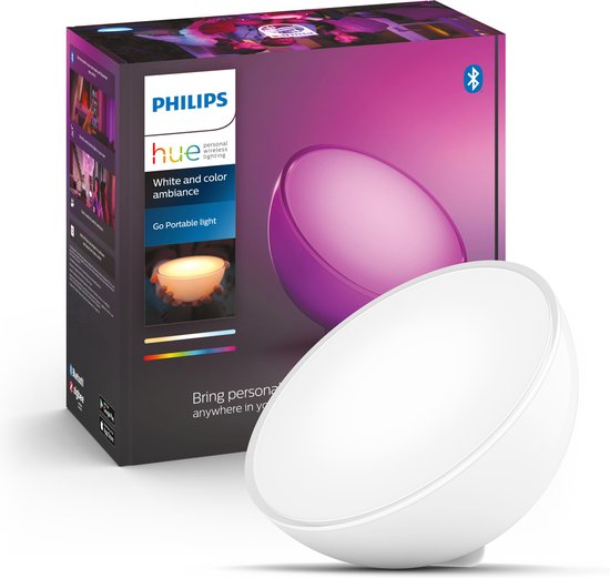 Philips Hue Go Tafellamp V2 - wit en gekleurd licht - Wit - 43W