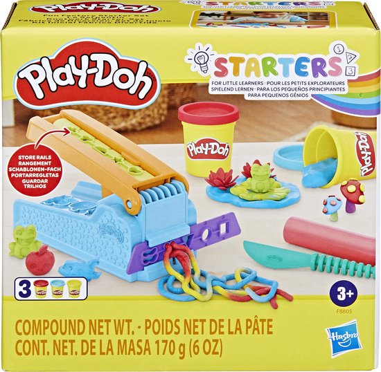 Play-Doh Fun Factory Start Set Speelset - Boetseerklei - Inclusief 3 Play-Doh potjes - Knutselen voor kinderen