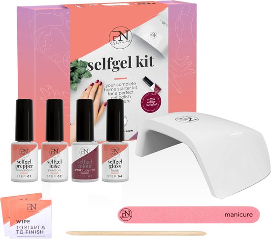 PN Selfcare Gellak Starterspakket - LED Lamp - Gellak - Nail Wipes & Nagelvijl - 21 Dagen Effect